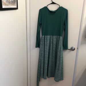 Green Long Sleeve Dress